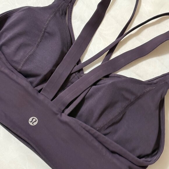 Lululemon Pushing Limits Sports Bra Cyber Luxtreme C/D Cup Yoga Activewear 4 - Picture 4 of 8